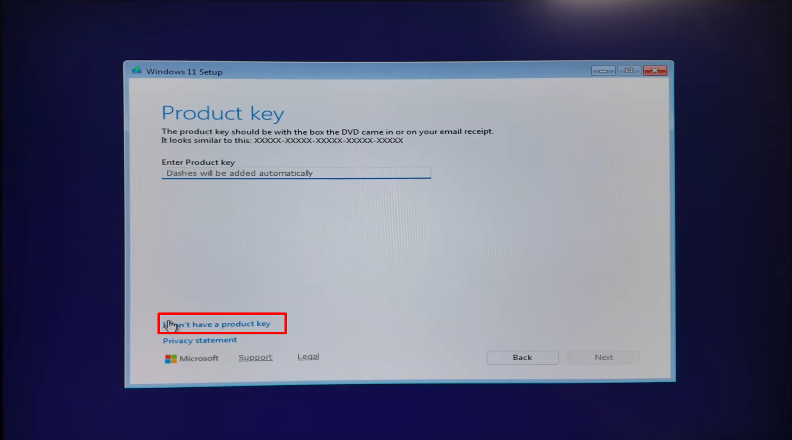 Product key