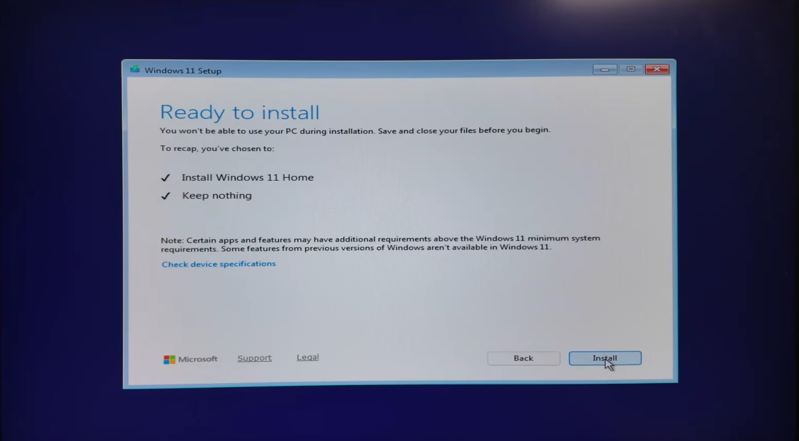 Ready to install
