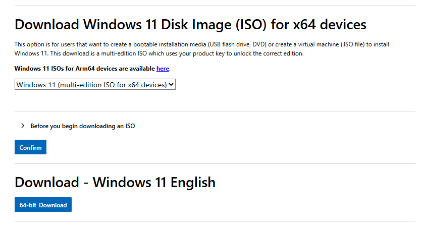 Select 64-bit Download